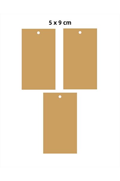 printiks 100 bucăți 5 x 9 cm autocolant dreptunghiular kraft perforat fără im...