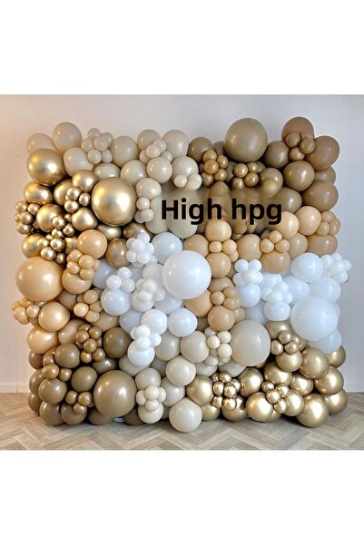 Çemrek Süs Parti Nisip de mare nisip de deșert cafea cu lapte alb set lanț balon 100 buc