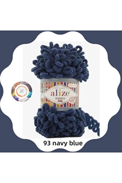 Alize Puffyfine Hand Knitting Thread Small Bowknot (Single) - 100 Gr. 14.5m. ...