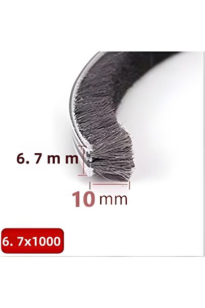 BABAWİCK بلكونة زجاجية، فتيل باب منزلق، قاعدة فتيل شعر 6.7 مم، ارتفاع 10 مم، طول 10 متر 67x1000