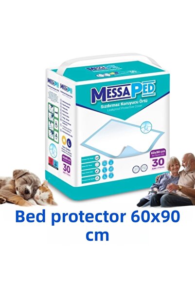 Messaped غطاء حماية للسرير مقاس 60 × 90 سم 30 قطعة وسادة للقطط والكلاب والرضع...