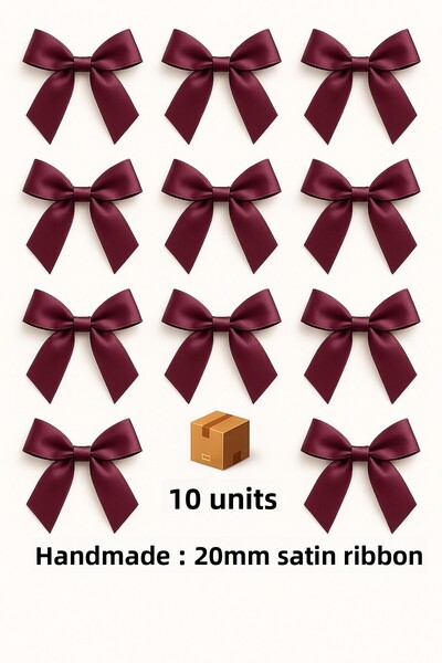 edalle 10 bucăți panglică din satin prune 20 mm panglică din satin