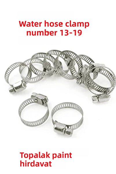 TOPALAKTİCARET Clemă reglabilă din metal pentru furtun de apă 10 bucăți Clemă...