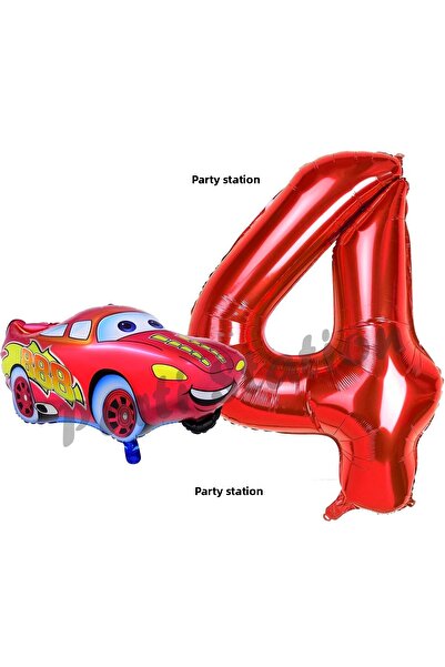 Parti Station مفهوم بالون سيارات السيارات 4 سنوات بالون لايتنينج ماكوين بالون...