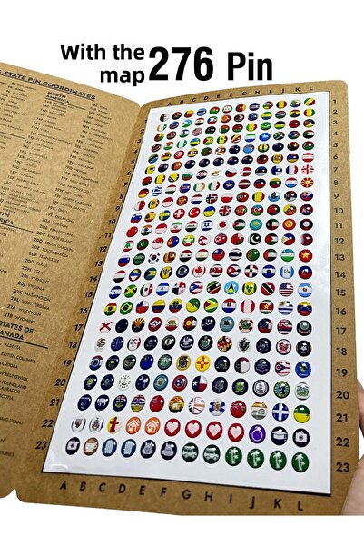 Colorfull Worlds 150x80 cm 3D Wooden World Map - English Puzzle