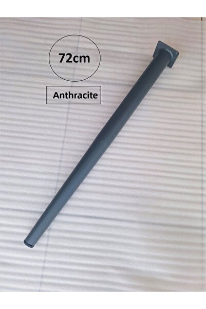 DEMONTEPARK 4 броя - 72 см метални конусни крака - крака за маса - антрацит ц...