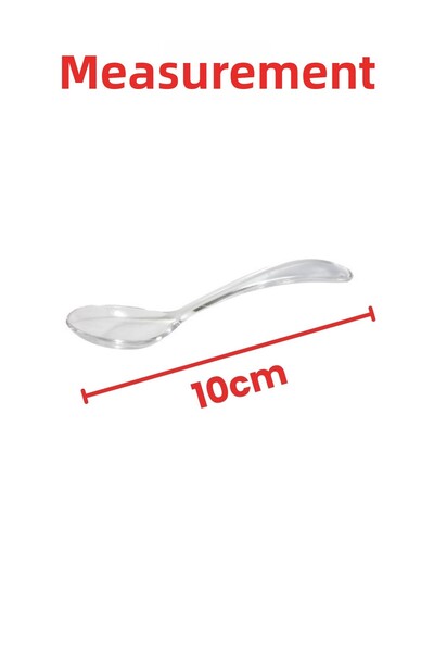 Nandy Home Set of 24 Clear Spice Bowl, Honey and Serving Spoons