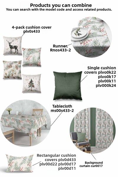 Pilloveland Față de pernă din piele intoarsă, imprimată pe două fețe, cu model de iarnă, 4 piese, Anul Nou Crăciun Anul Nou Crăciun