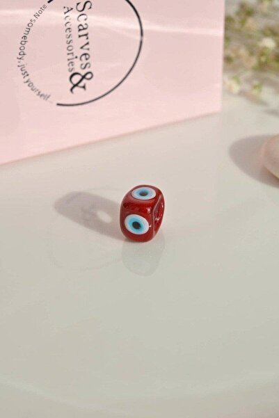 Sacce Scarves&Accessories مورانو عين الشر حبة كلاريت الأحمر