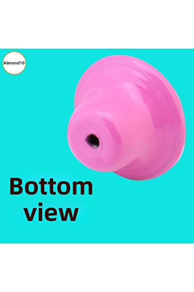 Badem10 (10 ΤΕΜ) Κουμπί με κουκκίδες Μανιτάρι Ροζ Μεταλλικό Έπιπλο Συρτάρι Ντουλάπα Ντουλάπα Κάλυμμα Λαβή Λαβή