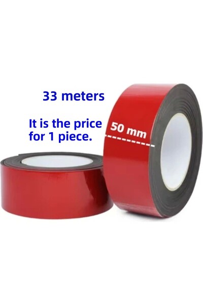 ardini Κόκκινη ταινία διπλής όψης 50mm x 33 μέτρα