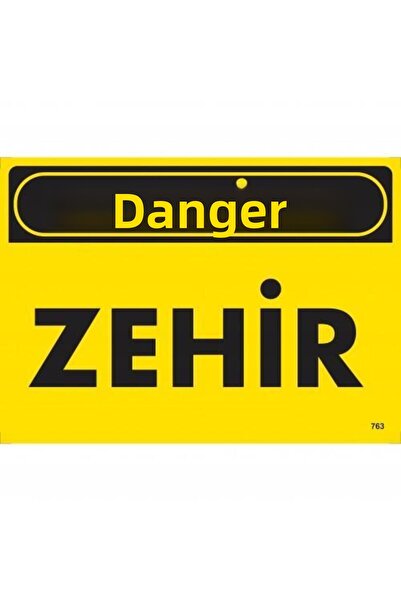 MarDyHome ورقة تحذير من سم الخطر 25x35 كود: 763