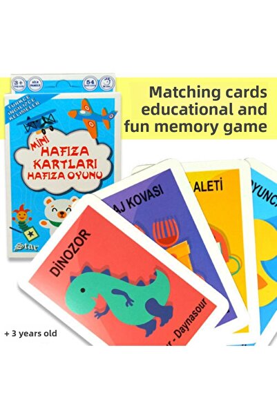 Star لعبة بطاقات الذاكرة المتطابقة، لعبة بطاقات الذاكرة المصغرة متوفرة في الم...