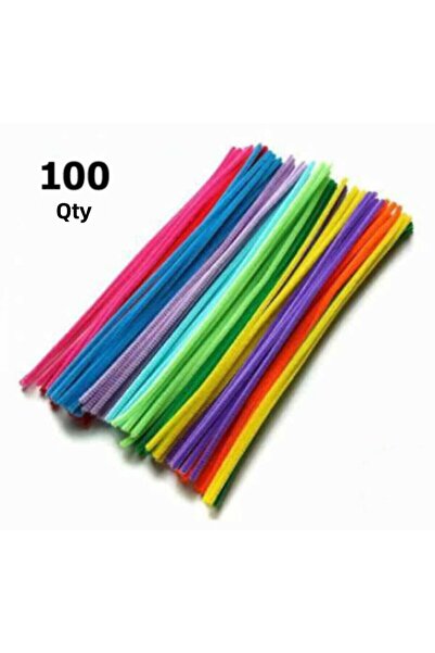 Hobialem 100 τεμάχια, πολύχρωμο σενίλ, σύρμα με φτερά, 30 εκ., εκπαιδευτικό σ...