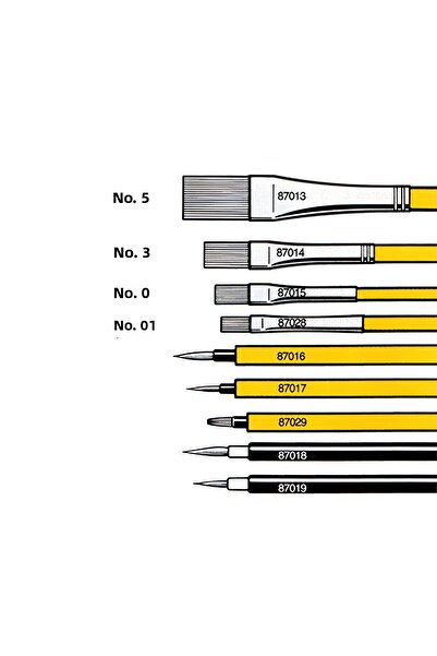 TAMIYA Modelist Brush Set (3 Pieces), Hobby Painting Material