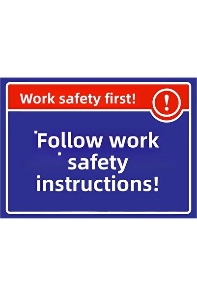 ZiPrinter سلامة العمل أولاً! الامتثال لتعليمات السلامة المهنية! لافتة تحذير م...