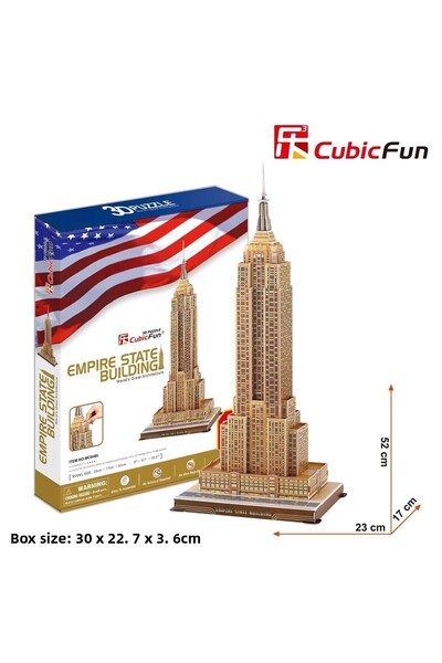 Pal Puzzle Empire State BuilDing - 3D Cubic Fun 3D Puzzle