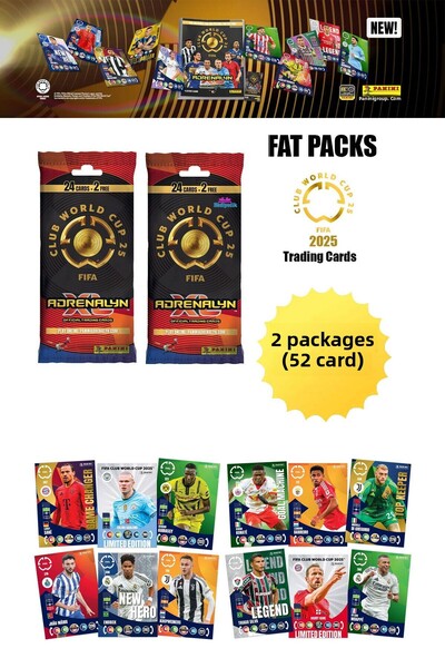 hediyecik بانيني كأس العالم لكرة القدم للأندية 2025 Fat Pack Tc Paket بطاقات ...
