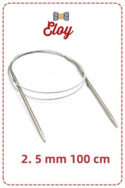 Eloy خط فولاذي محبوك سيخ 2.5 مم 100 سم