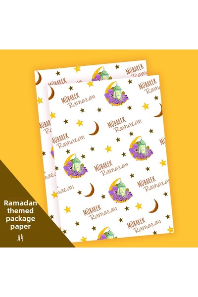Fatofotofan مجموعة هدايا رمضان الحنين - مجموعة مقاس A4 مكونة من 10 قطع