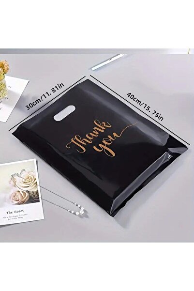 Choice Black 40x30cm 40x30x0.1cm 20pcs Extra Thick Reusable Plastic Thank You...