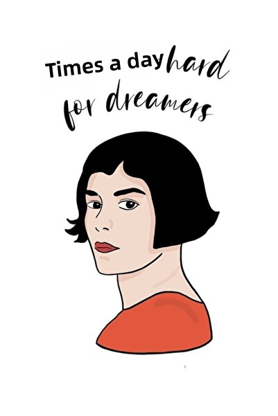 Universal Vremurile sunt dure pentru viseziuneștii Tablou Poster din lemn Dec...