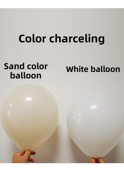 Parti dolabı 40 Pieces Sea Sand Retro Skin Color Pastel Matte Balloon 12inch 30cm
