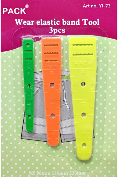 PACK Rubber Ribbon Cord Threader Set of 3