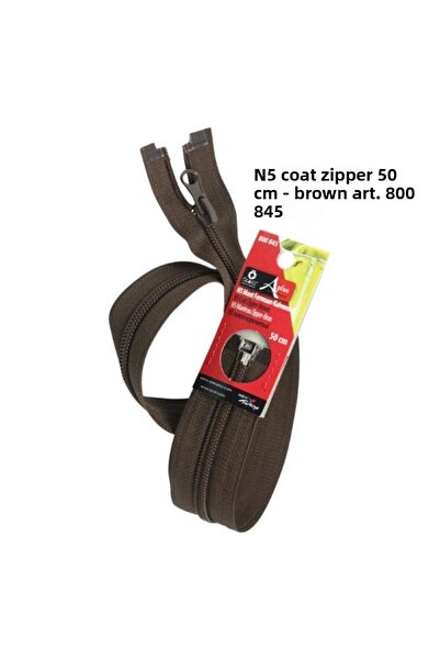 ÖZ-EL AŞ سحاب معطف بني مقاس 50 سم - 800 845