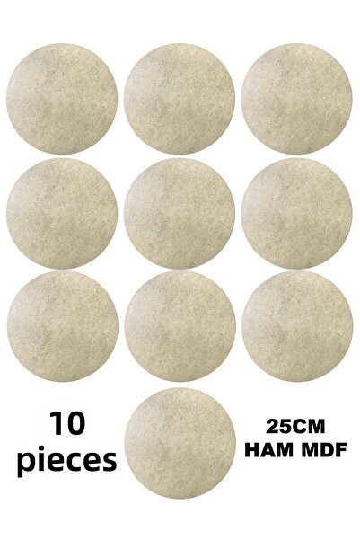 aladepo 25 cm Supla Sheet Natural Raw MDF Wood 3mm 10 Pieces
