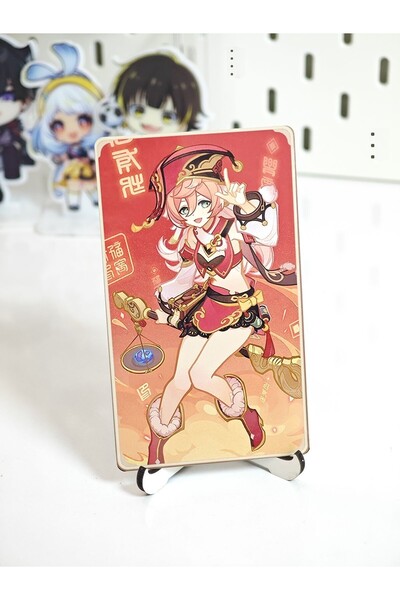 Yenaplanner بطاقة جينشين يانفي المعدنية القابلة للجمع