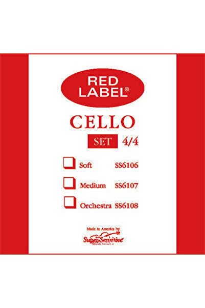 Super Sensitive سلك التشيلو التشيلو - علامة حمراء D Re