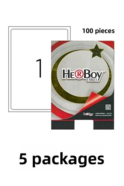 Generic Brand 5 عبوات من ملصقات الليزر Hb-1001 199.6 X 289.1 مم 100 قطعة