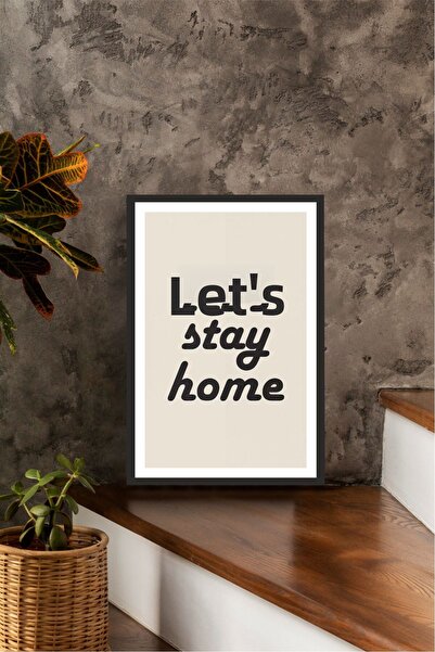 Cadran Motto Written Frame Look Mdf Table