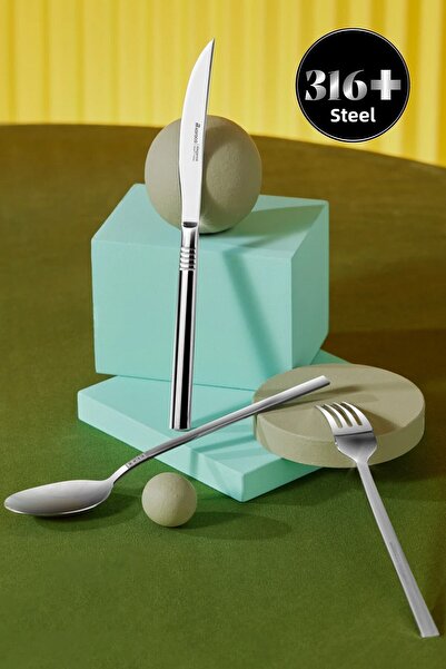 Karaca Thor 12-Person Elegance Knife Set - 84 Piece Spoon Fork Set Shopluxc 917250