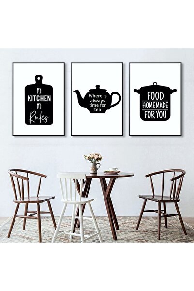 icase Bucătărie Vase de gătit Oală Ceai Cafea Decor Concept Poster Tablou Cad...