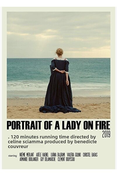 Universal Πορτρέτο μιας Κυρίας σε Φωτιά Εναλλακτική Εκτύπωση (5) Ξύλινη Διακο...