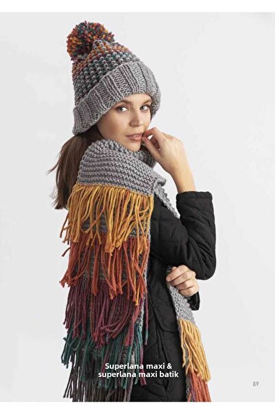 Alize 5 τμχ Superlana Maxi Tie Dye 7830 Χοντρό νήμα πλεξίματος στο χέρι Maxi γιλέκο Ζακέτα νήμα Κασκόλ Beanie νήμα πουλόβερ 7830