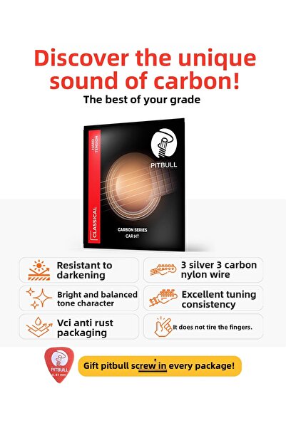 Pitbull Strings Coarda de chitară clasică din seria Carbon CAR HT