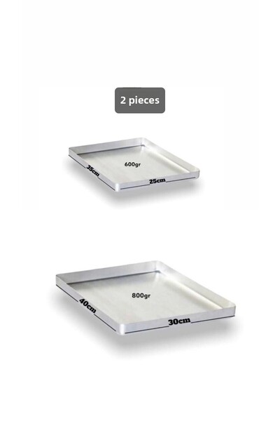 AKM 600 g and 800 g Dumpling Baklava Cake Tray - Two Pieces