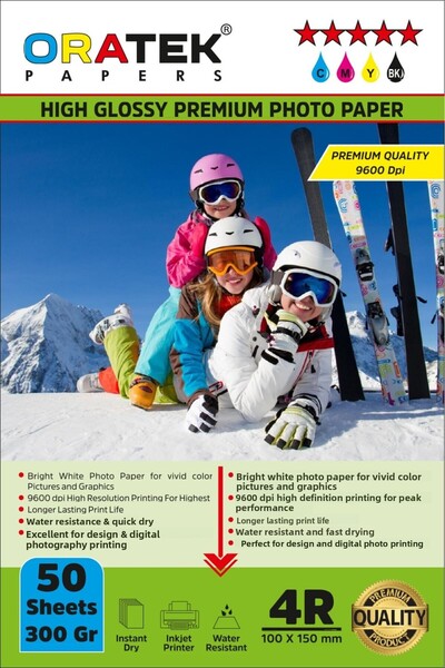 ORATEK Canon Maxify GX3010 - Hârtie foto lucioasă premium 10x15cm, 300gr, 50 buc.
