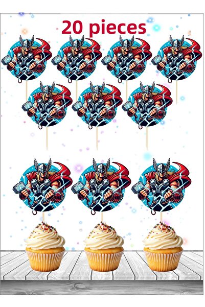 Atölye Doruk 20 قطعة من أعواد أسنان تور لعيد الميلاد لتزيين الكيك للحفلات - أ...