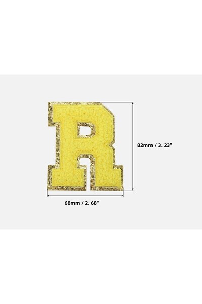 arredamento ملصق أصفر متوافق مع الترمس على شكل حرف R