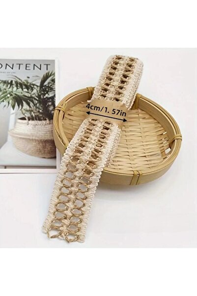 OZN AKSESUAR Panglică din iută cu panglică din răchită Artizanat Decoratiuni ...