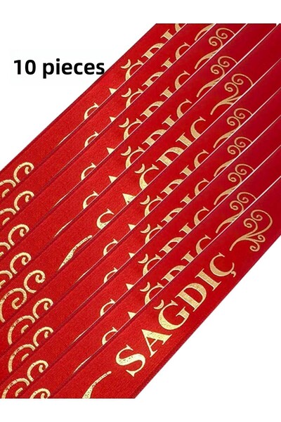 imzatasarım Panglică roșie pentru domnișoare de onoare, panglică pentru brațe...