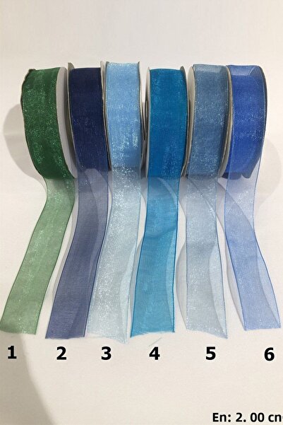 Limelia Panglici din organza cu lățime de 2 cm