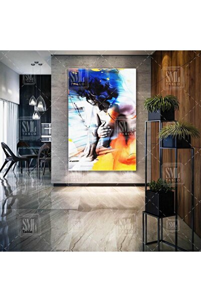 SML TABLO Κορίτσι με κατάθλιψη που κάθεται μόνο του Πίνακας ζωγραφικής σε καμ...