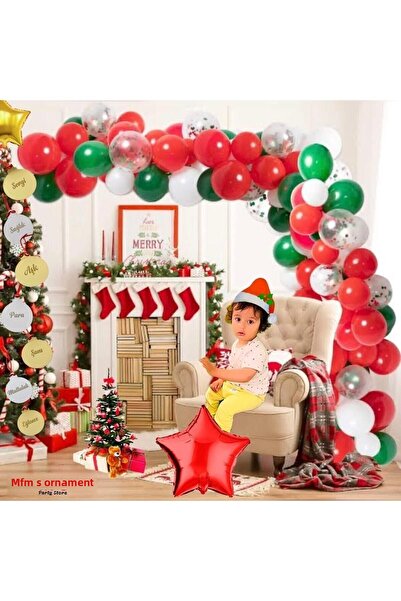 MFM Σετ Πρωτοχρονιάτικο Σετ Μπαλόνι Αλυσίδας Πλεξιγκλάς Καθρέφτης Προσποιήσεω...