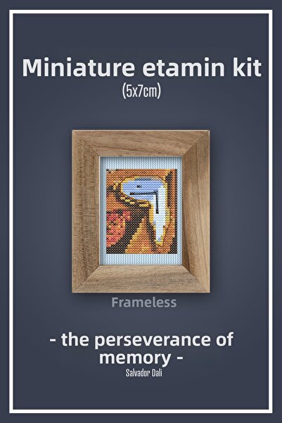 Duxud Dmc Muline Frameless Mini Etamine Kit - the Persistence of Memory (the ...