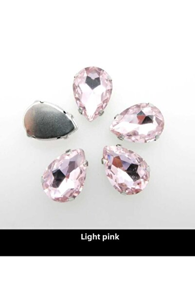yiğit aksesuar 13X18 (1,8 cm) Roz deschis Drop Case Strut Stone din sticlă 40...